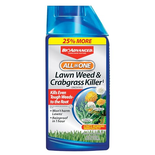 BioAdvanced All-In-One Lawn Weed & Crabgrass Killer Concentrate 40-oz. for $9 + free shipping w/ Prime