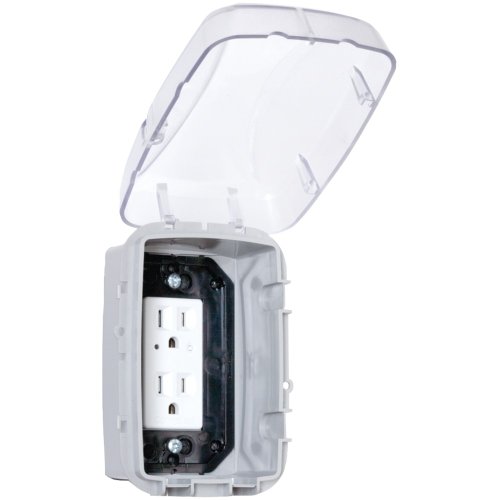 Intermatic WP3100C Weatherproof Electrical Outlet Cover - Extreme Temperature Resistance, Heavy-Duty Construction, Versatile Design & Multi-Configurable, Easy Install, Secure Fit for Outdoor in-Use