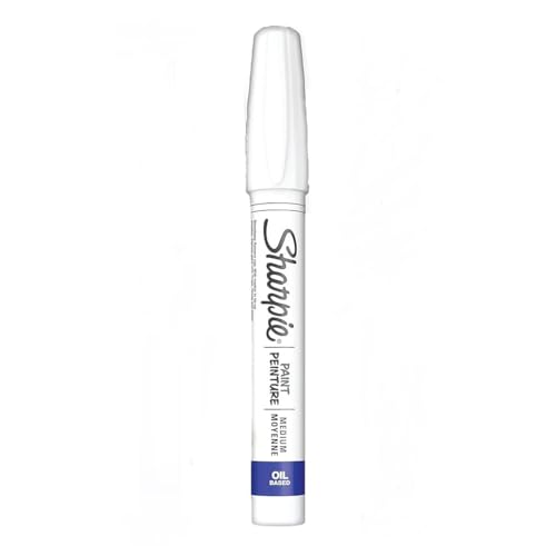 Sanford 35558 Sharpie Oil-Based Paint Marker, Medium Point, White, 1-Count
