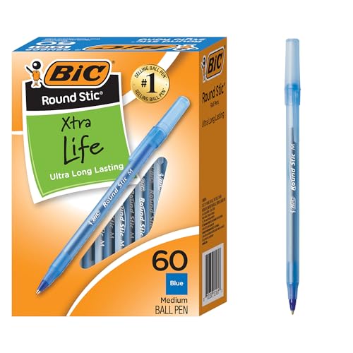 Round Stic Xtra Life Ballpoint Pen With 10 Mm Medium Point And