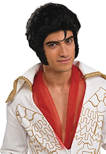 Elvis Presley: Elvis Presley Wig for Adults by Rubies, Men's No Size