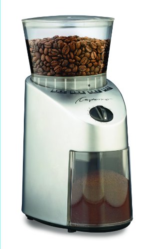 Capresso Infinity Conical Burr Grinder Simple & Quiet An entry-level model that produces consistent