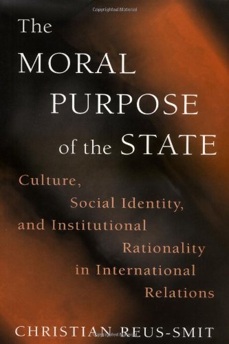 The Moral Purpose of the State book cover