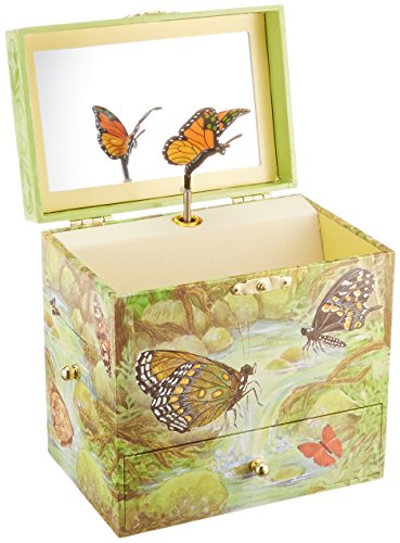 Enchantmints Monarchs Butterfly Music Jewelry Box A well-imagined and simply elegant music box with