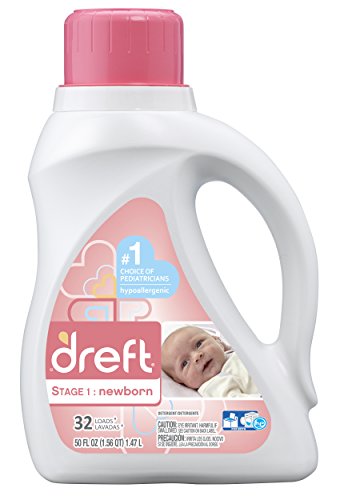 Dreft Stage 1: Newborn Liquid Baby Laundry Detergent, 40 Loads