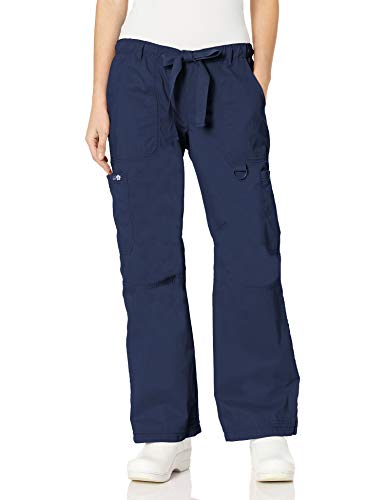 Koi Women's Tall Lindsey Ultra Comfortable Cargo Style Scrub Pants Sizes, Navy, Medium/Tall