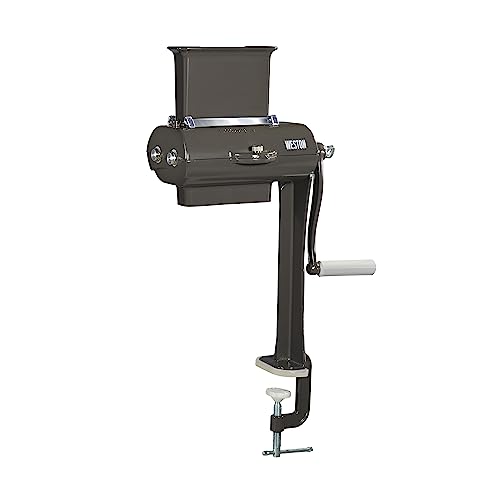 Weston Manual Support Beef Jerky Slicer, Quick and Easy Operation For Cuts Up To 5” Wide x 1.25” Thick, Durable Aluminum Construction, Stainless Steel Blades, Charcoal Gray (07-3801-W-A)