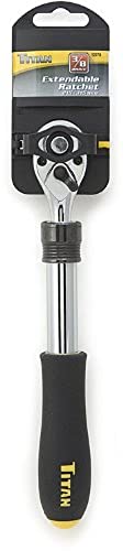 Titan Tools 12070 3/8-Inch Drive Extendable Ratchet - Multi-Colour