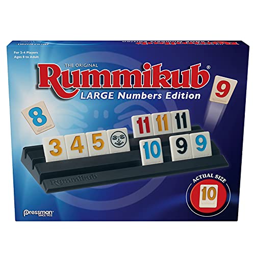 Pressman Rummikub Large Numbers Edition The Original Rummy Tile Game