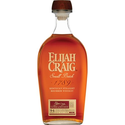 Elijah Craig Small Batch Bourbon Whiskey | 70cl | 47% ABV | Award Winning | Small Batch | Kentucky Straight Bourbon Whiskey