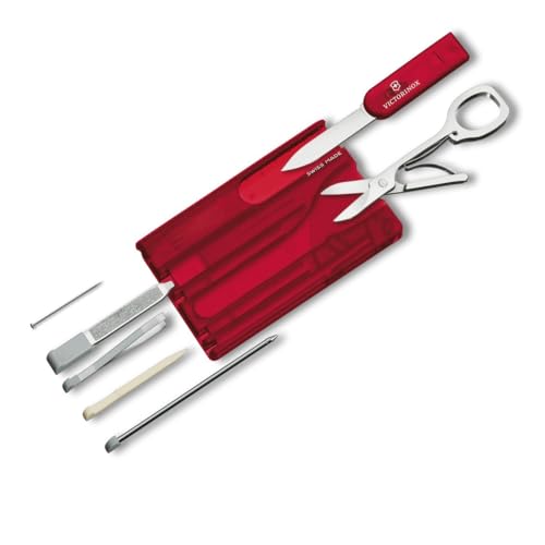 (-23%) Victorinox Swiss Card Classic Multitool, Taschenmesser, 10 Funktionen, Rot