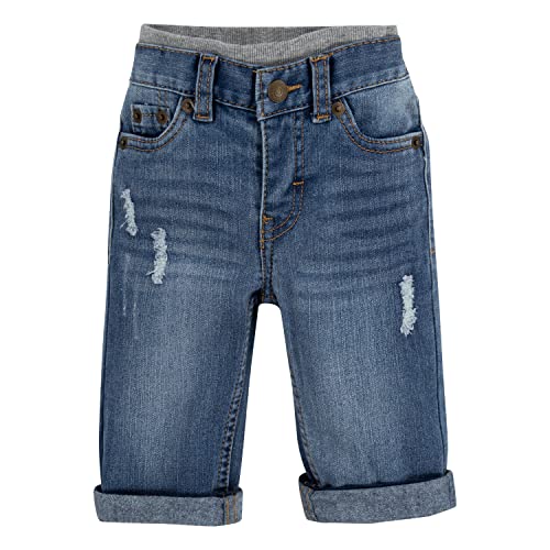 Levi's Baby-Boys Straight Fit Jeans, Vintage Sky, 24 Months