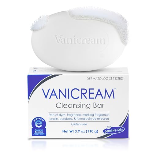 Vanicream Cleansing Bar | Fragrance, Gluten and Sulfate Free | For Sensitive Skin | Gently Cleanses and Moisturizes | 3.9 Ounce | Pack of 12