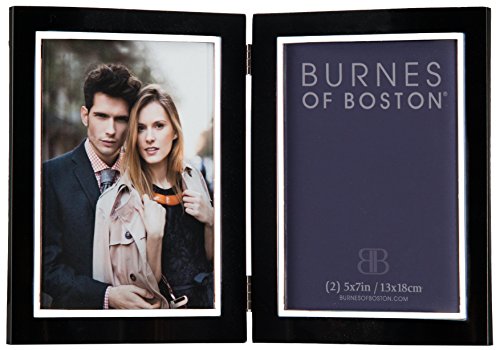 Burnes of Boston City Lights Double Hinged Picture Frame 5x7