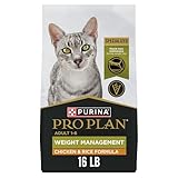 Purina Pro Plan Weight Management Chicken and Rice Adult Formula Dry Cat Food