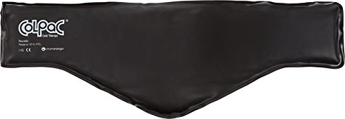 Chattanooga ColPac - Reusable Gel Ice Pack - Black Vinyl - Neck Contour - 21 inches - Cold Therapy - Knee, Arm, Elbow, Shoulder, Back - Aches, Swelling, Bruises, Sprains, Inflammation