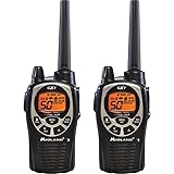 Midland GXT1000VP4 GMRS Two-Way Radio (50 Channel, Long Range, 142 Privacy Codes, SOS, NOAA, Rechargeable Nickel Battery, Black/Silver 2-Pack)