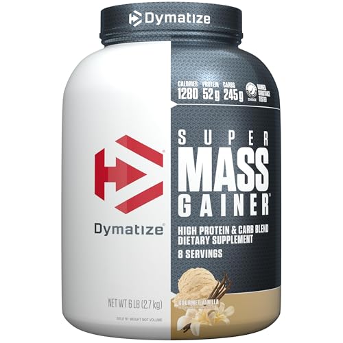 Dymatize Super Mass Gainer Protein Powder, Gourmet Vanilla