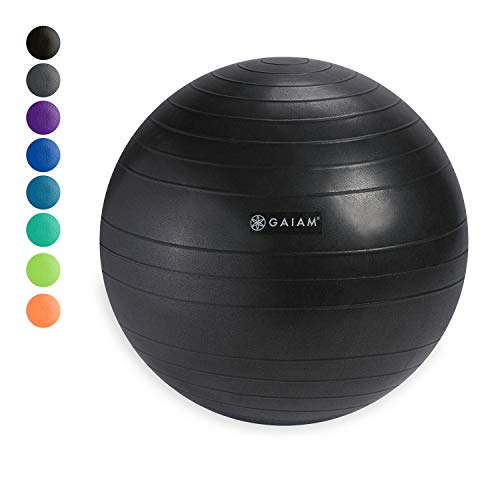 Gaiam Classic Chair Ball - Extra 52cm Balance Ball, Charcoal