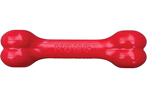 KONG Goodie Bone - Classic Durable Natural Rubber Dog Bone, Supports Mental Engagement - Treat Dispensing - Red - for Large Dogs