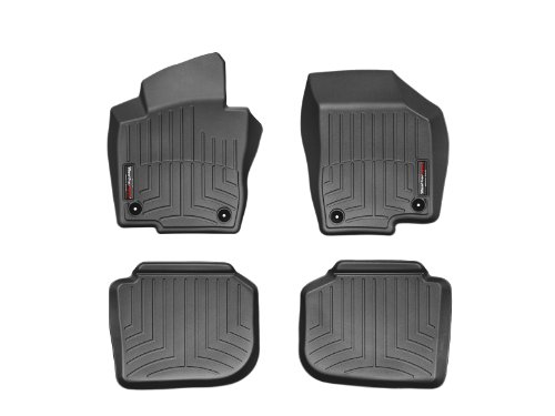 Weathertech Custom Fit FloorLiners for Chevrolet Silverado, Silverado, Sierra - 1st & 2nd Row (44003-1-4), Black