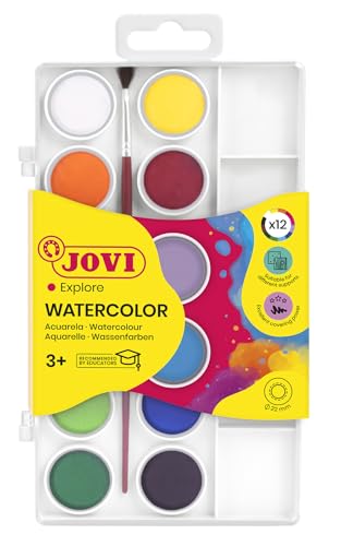 Jovi-724987 Estuche Acuarelas, Multicolor (800 12), color/modelo surtido, Única