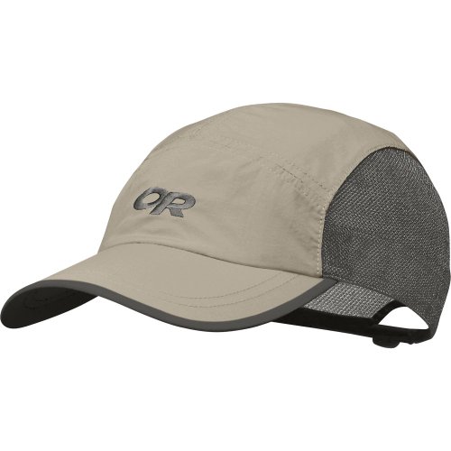Outdoor Research Swift Cap – UPF 40+, Lightweight, Breathable, Quick-Dry, Khaki/Dark Grey, One Size