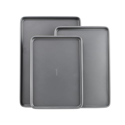 Goodcook Everyday Nonstick Baking Sheet Set 3 Pack Includes Small 139