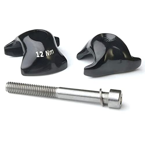 Ritchey WCS Carbon 1-Bolt Rail Clamps: Black 7mm x 9.6mm