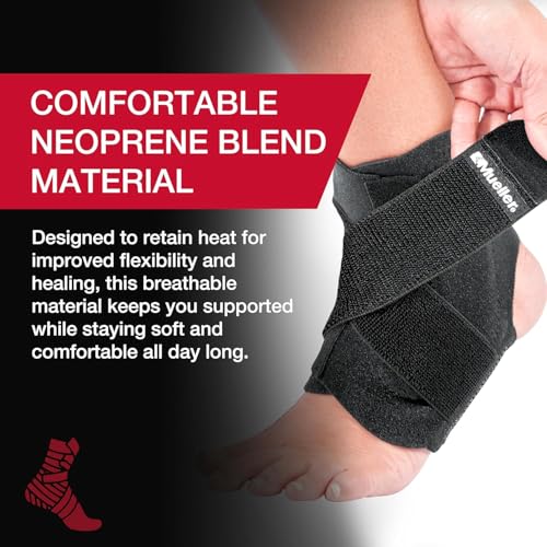 MUELLER Adjustable Ankle Stabilizer - OSFM (EA)Ankle Brace for Men Women with Quick Lace Up, Adjustable Figure 8 Compre