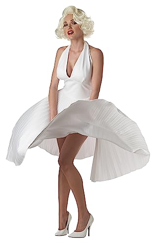 California Costumes Marilyn Monroe Deluxe Costume Halter Dress, Women's Small