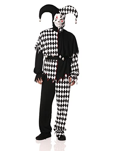 California Costumes Adult Dark Jester Costume X-Large Black