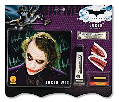 DC Batman The Dark Knight: The Joker Wig and Makeup Set for Adults by Rubies, Men's No Size