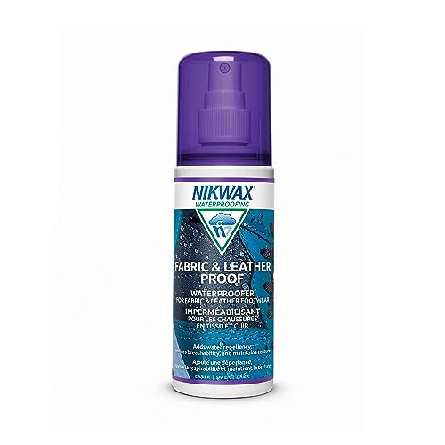 Nikwax Fabric & Leather Proof, Spray-On Waterproofing for Footwear, Restores DWR Water Repellency, Boot & Shoe Care, Rain Protection, Safe for Gore-Tex