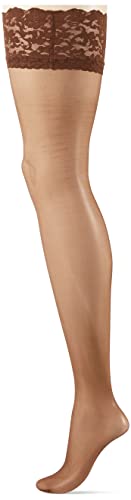 Berkshire Romantic Lace Top Silky Sheer Thigh High - 1363 - French Coffee, Q1