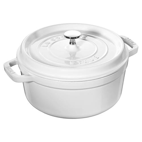 STAUB Cast-Iron Dutch Oven 4-Quart Round Cocotte