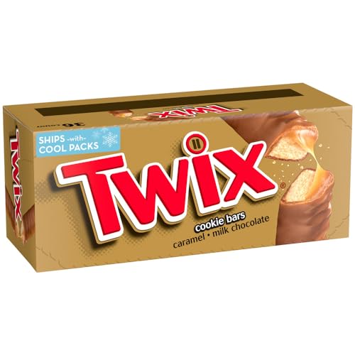 TWIX Bulk Chocolate Candy Individually Wrapped, Full Size, Caramel Chocolate Cookie Candy Bar, Perfect for Snacks, Parites, Goodie Bags, Holidays 36-Count Box