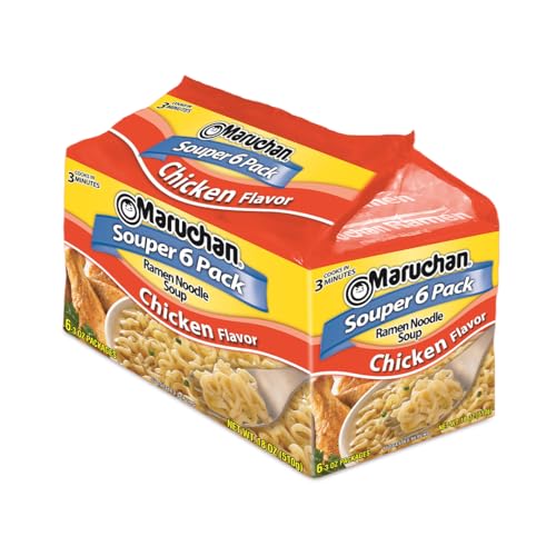 Maruchan Ramen Noodles Chicken Flavor, 3 Ounce, 6 Count (Pack of 1)