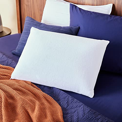 Sleep Innovations Classic Memory Foam Pillow, Standard Size, Head and Neck Alignment, Side, Stomach, and Back Sleepers, Medium Support