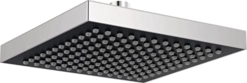 DELTA FAUCET | 8” Square Raincan Shower Head| Touch-Clean Technology (Polished Chrome) | Overhead Shower | RP50841 DELTA FAUCET | 8” Square Raincan Sh