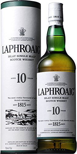 【ギフト プレゼント にも】シングルモルト ウイスキー ラフロイグ 10年 LAPHROAIG [イギリス 750ml お酒 ギフトBOX入り ギフトセット][SUNTORY'S WHISKY]