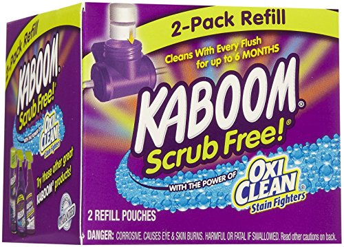 Kaboom Scrub Free! Continuous Clean Toilet Cleaning Refill Tablets (2 Count Per Package) *Refill Tablets Only.Stardrops