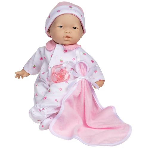 JC Toys Berenguer 11" Asian La Baby Doll,Pink Asian