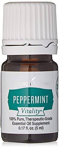 Young Living Peppermint Vitality Essential Oil | 5 ml | Dietary Supplement for Digestive Support and Refreshing Flavor