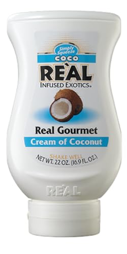 Coco Reàl, Cream of Coconut, 16.9 FL OZ Squeezable Bottle, Individually Boxed
