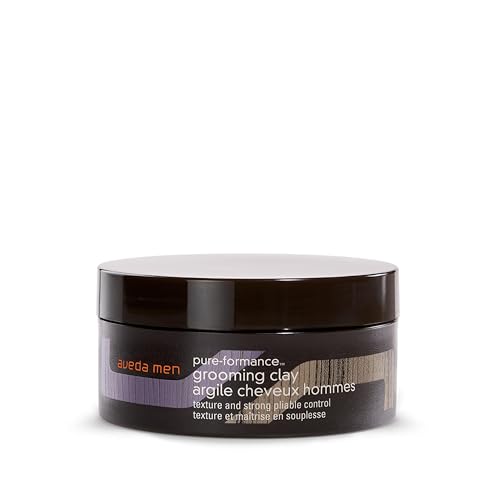 Aveda Men Pure-Formance Grooming Clay | Strong Pliable Hold | Matte Finish | Lightweight Hair Styling Clay | 92% Naturally Derived*, 2.5 Ounce