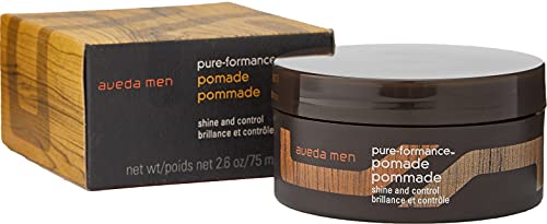 Aveda Men Pure-Formance Pomade | Strong Hold Hair Pomade | Non-Greasy Formula | Water-Based | Short to Medium-Length Hair, 2.5 Ounce