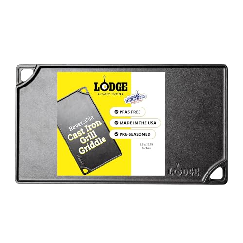 Lodge LPGI3 Pro-Grid Cast Iron Reversible Grill/Griddle, 20-inch x 10.44-inch