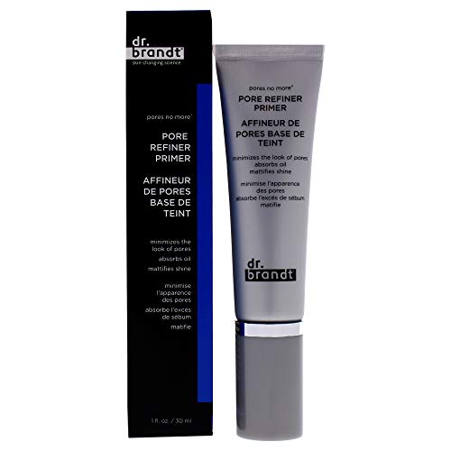 Dr. Brandt Pores No More, Pore Refiner Primer - Instantly Minimizes the Appearance of Pores, Absorbs Oil & Mattifies Shine - 1.0 fl oz