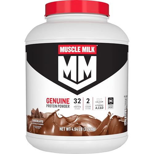 Muscle Milk Genuine Protein Powder Chocolate 4.94 lbs